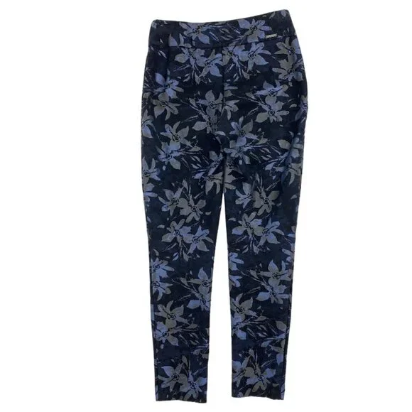 Joseph Ribkoff Metallic Pull On Cropped Pants Sz 6​​​​​​​​​​​​​​ - Picture 3 of 8